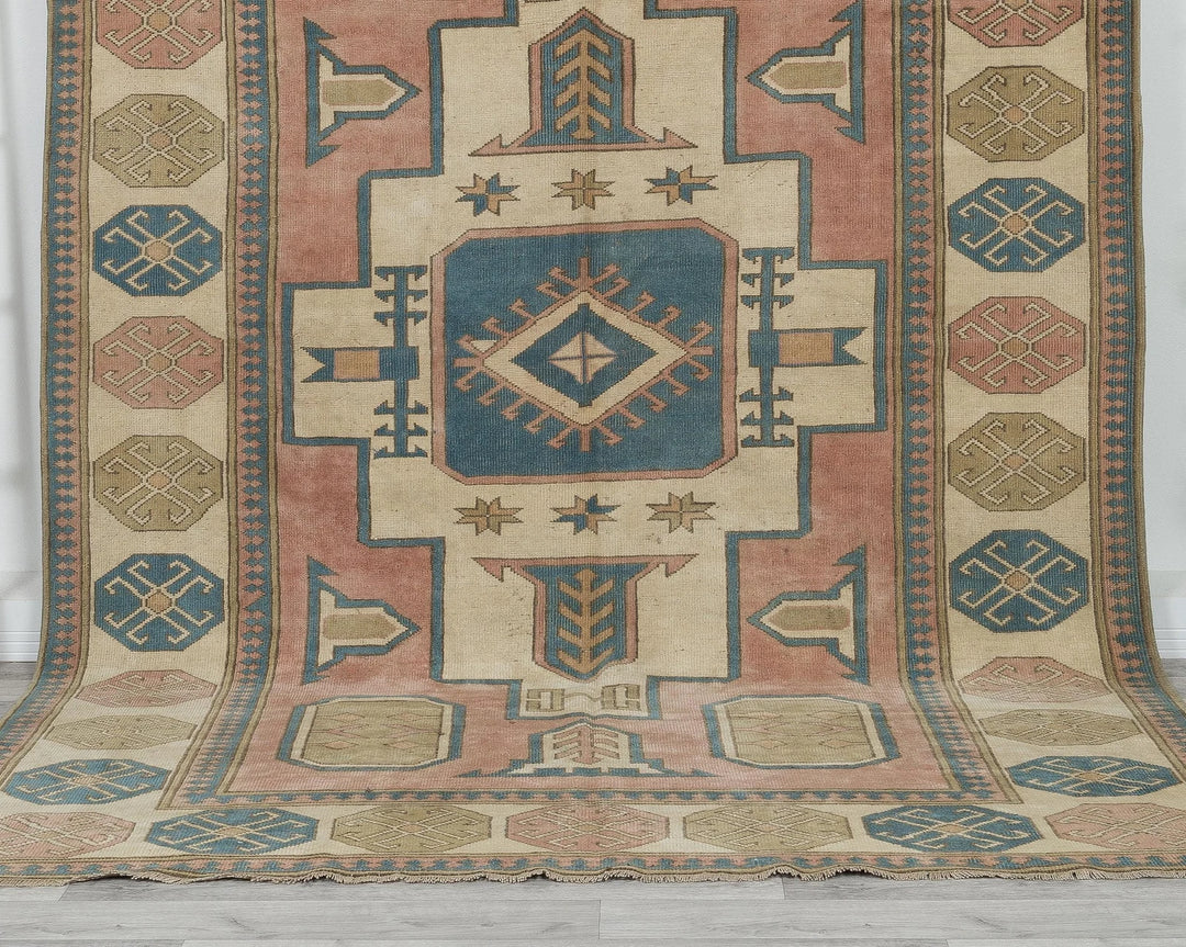Multicolor Turkish Oushak Rug 6'10" x 9'6" Hand-Knotted | No. VR96620
