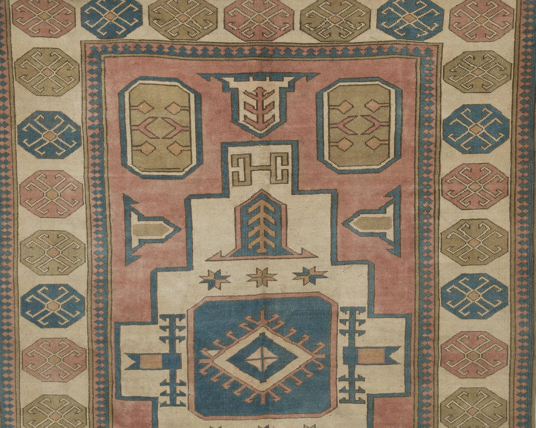 Multicolor Turkish Oushak Rug 6'10" x 9'6" Hand-Knotted | No. VR96620