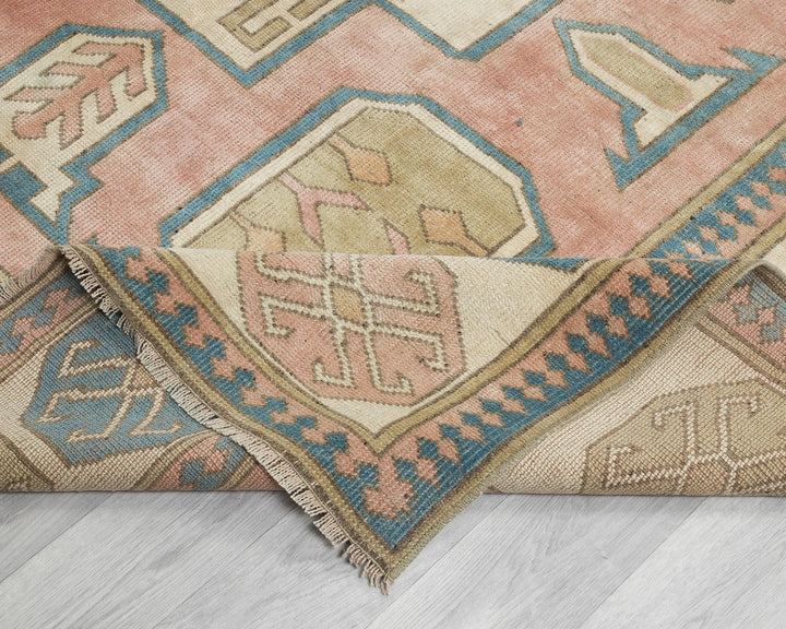 Multicolor Turkish Oushak Rug 6'10" x 9'6" Hand-Knotted | No. VR96620