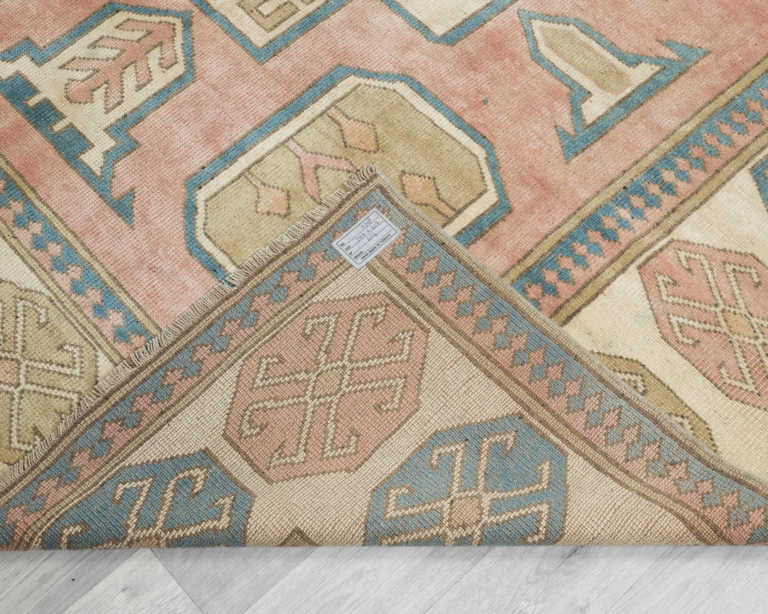 Multicolor Turkish Oushak Rug 6'10" x 9'6" Hand-Knotted | No. VR96620