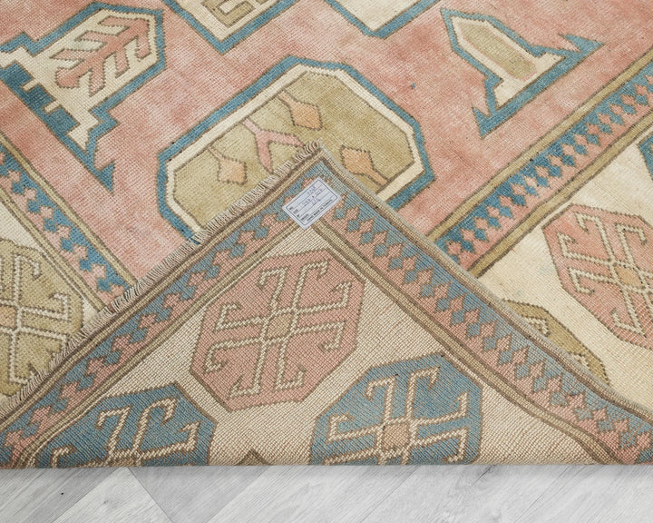 Multicolor Turkish Oushak Rug 6'10" x 9'6" Hand-Knotted | No. VR96620
