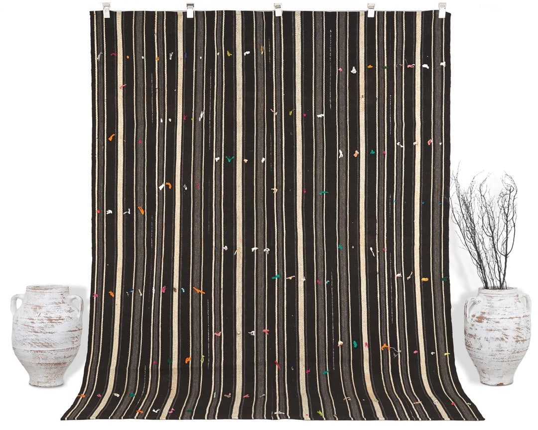 Brown Kilim Rug 6' 4" x 7' 9" | No. VR96631
