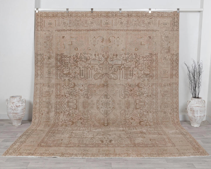 Multicolor Turkish Oushak Rug 8'9" x 11'2" Hand-Knotted | No. VR96680