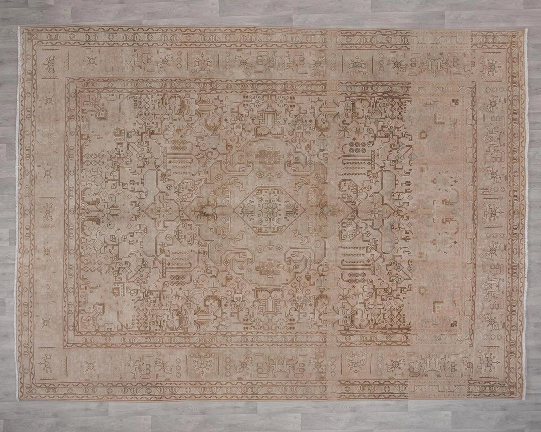 Multicolor Turkish Oushak Rug 8'9" x 11'2" Hand-Knotted | No. VR96680