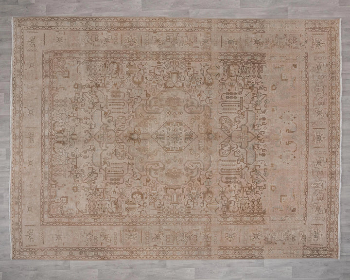 Multicolor Turkish Oushak Rug 8'9" x 11'2" Hand-Knotted | No. VR96680
