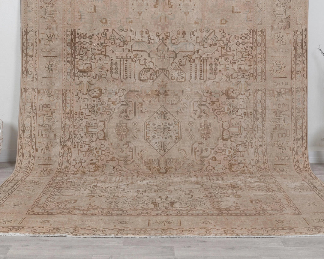 Multicolor Turkish Oushak Rug 8'9" x 11'2" Hand-Knotted | No. VR96680