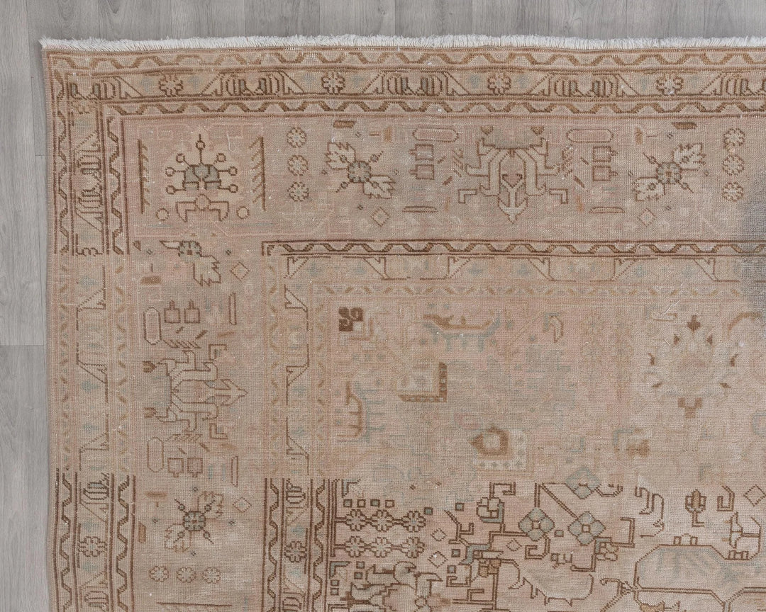 Multicolor Turkish Oushak Rug 8'9" x 11'2" Hand-Knotted | No. VR96680