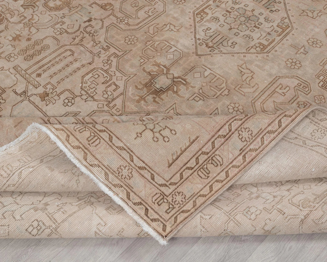 Multicolor Turkish Oushak Rug 8'9" x 11'2" Hand-Knotted | No. VR96680