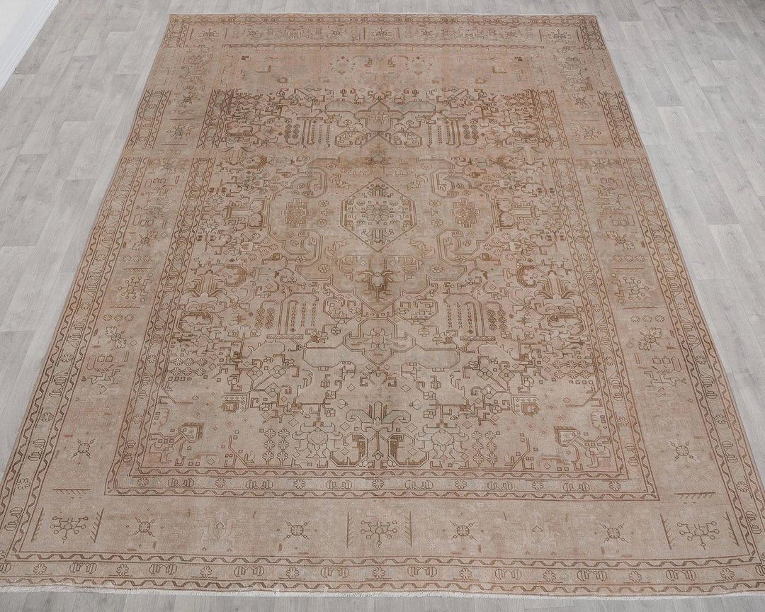 Multicolor Turkish Oushak Rug 8'9" x 11'2" Hand-Knotted | No. VR96680