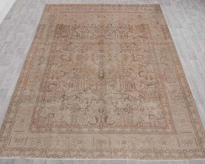 Multicolor Turkish Oushak Rug 8'9" x 11'2" Hand-Knotted | No. VR96680