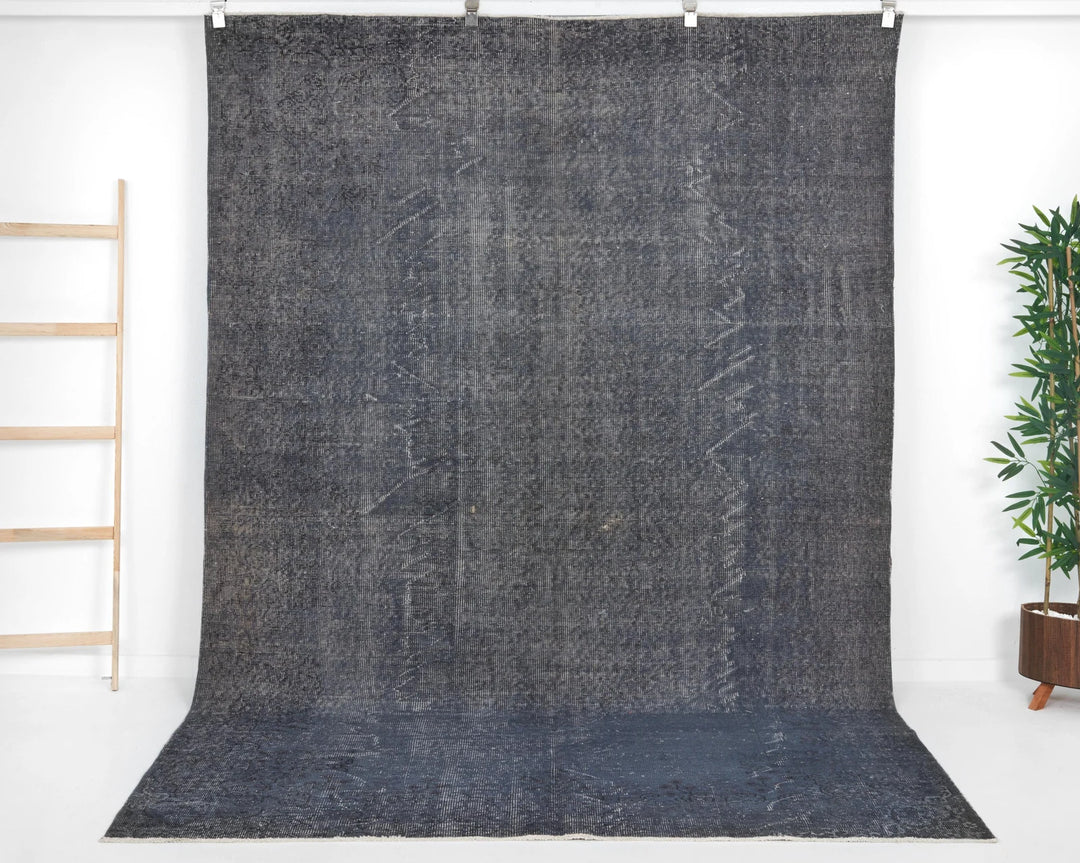 Blue Turkish Oushak Rug 9' 5" x 6' 1" Hand-Knotted | No. VR96739