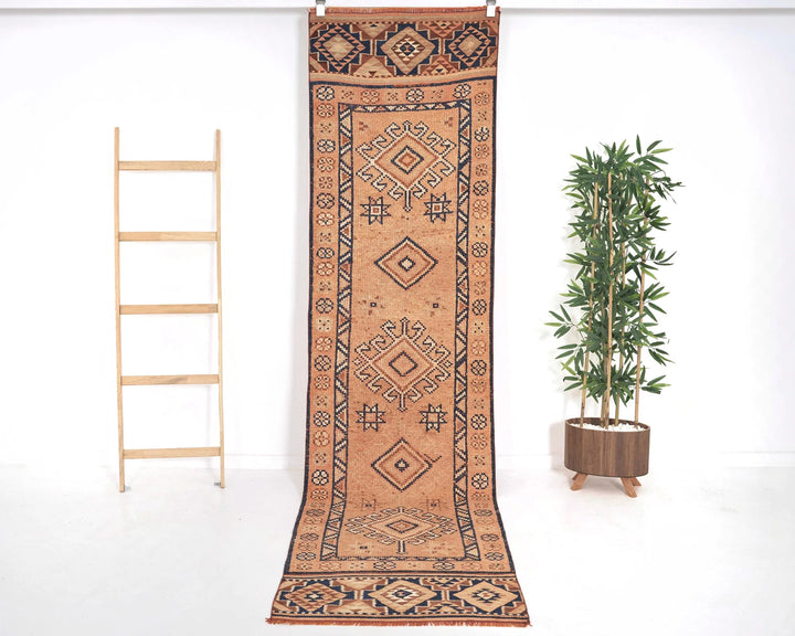 Multicolor Turkish Oushak Rug 2'6" x 9'10" Hand-Knotted | No. VR96791