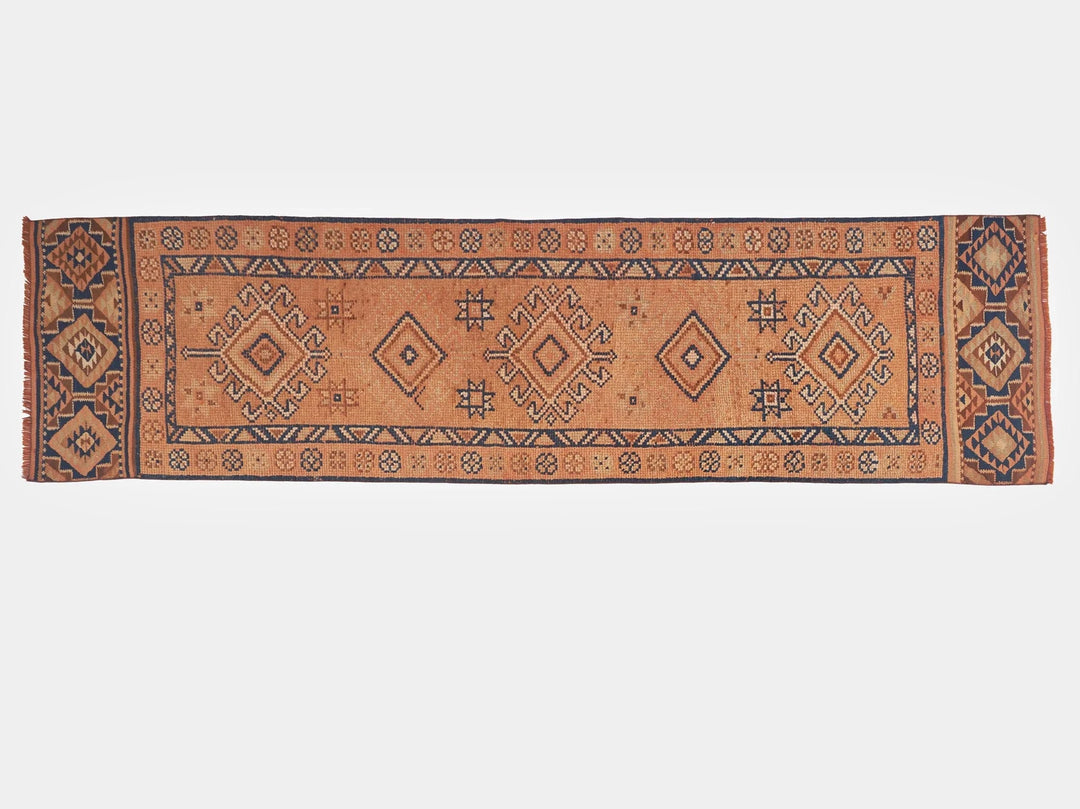 Multicolor Turkish Oushak Rug 2'6" x 9'10" Hand-Knotted | No. VR96791
