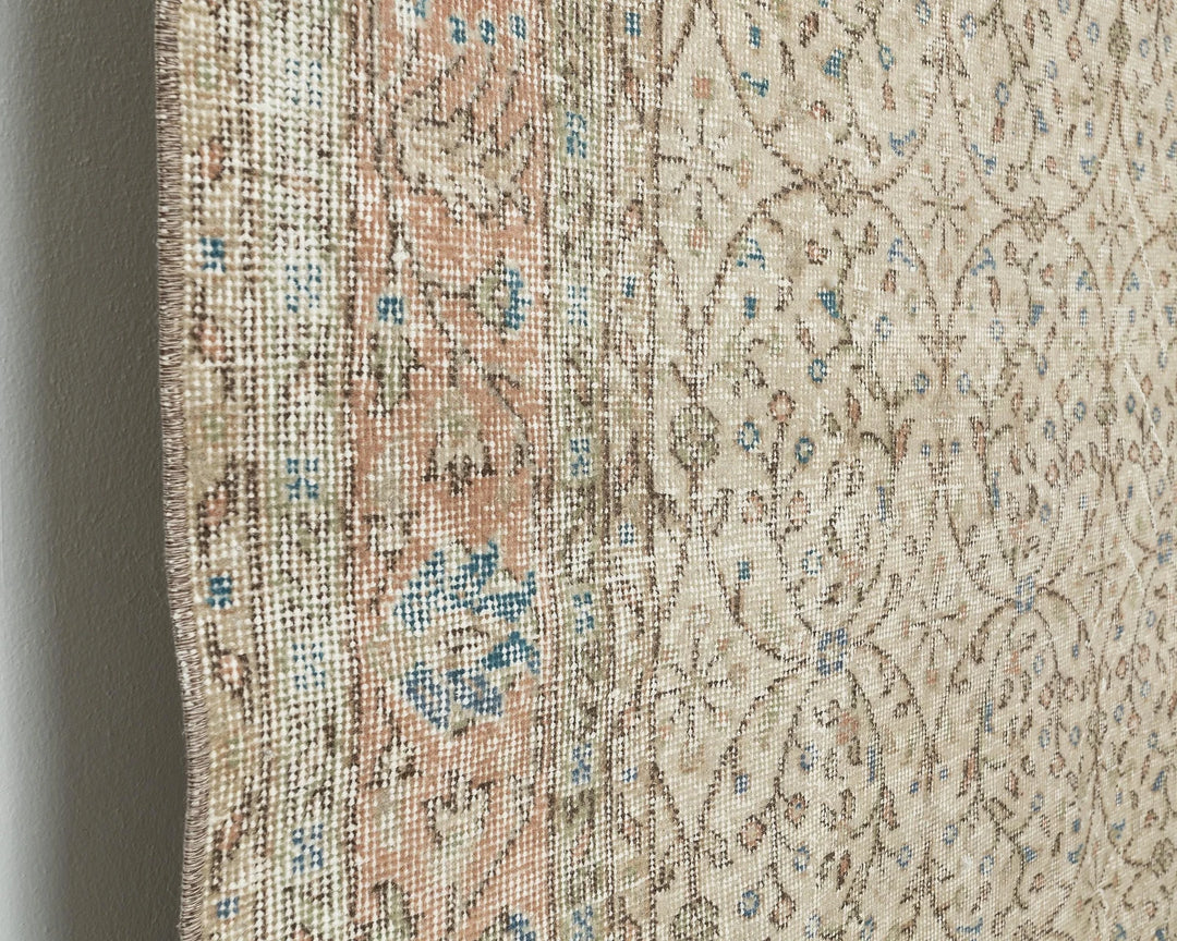 Multicolor Turkish Oushak Rug 6' 4" x 10' 2" Hand-Knotted | No. VR96842