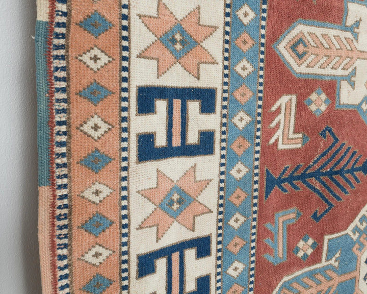 Red Turkish Oushak Rug 5'5" x 7' Hand-Knotted | No. VR96845