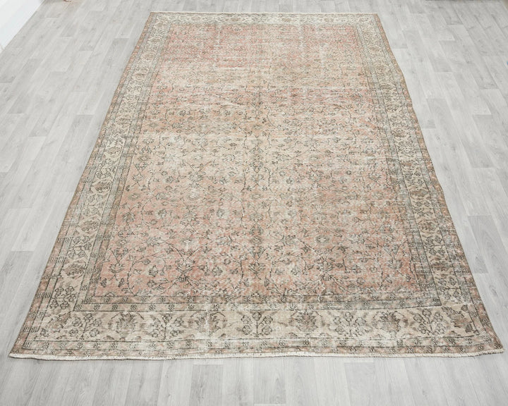 Multicolor Turkish Oushak Rug 6'9" x 9'8" Hand-Knotted | No. VR97023