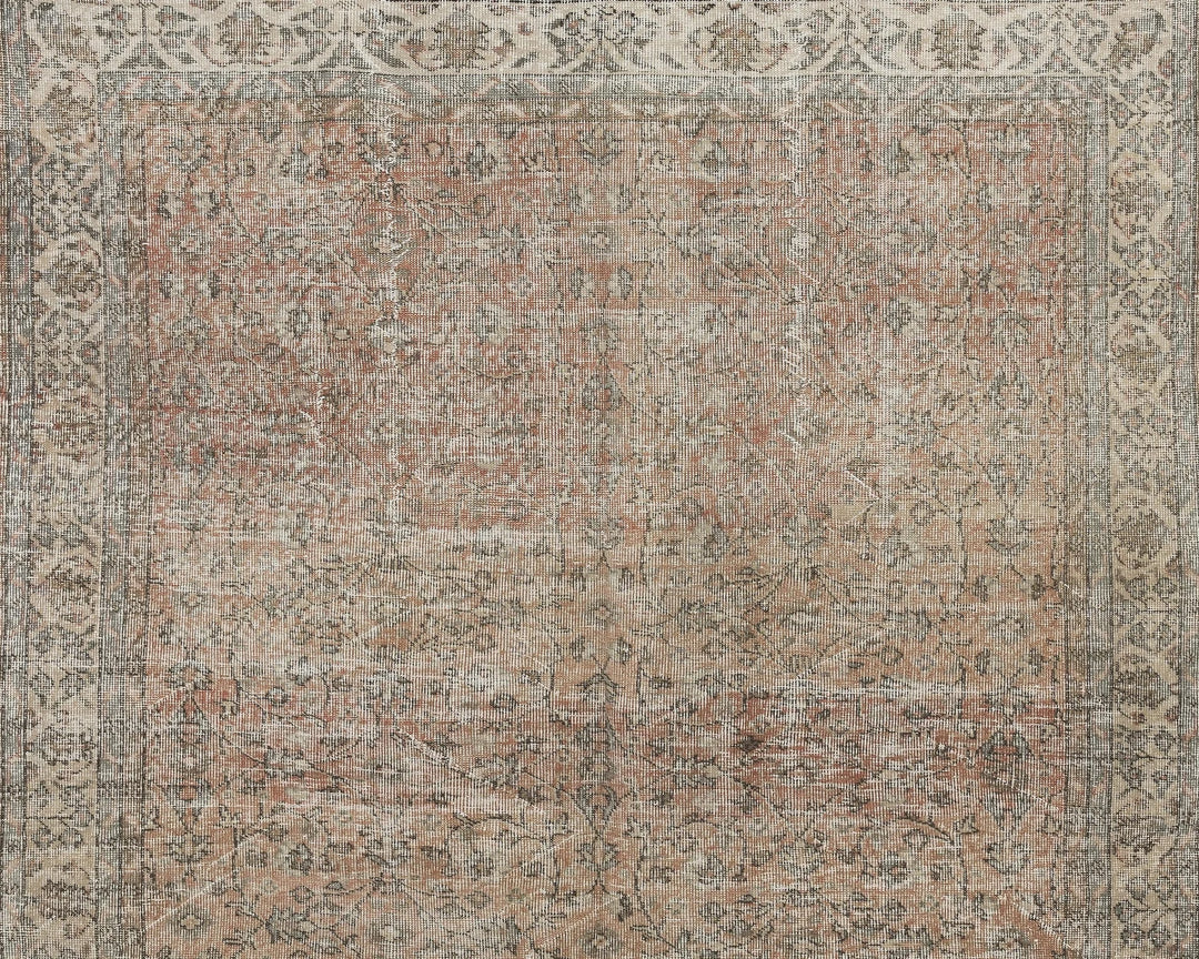 Multicolor Turkish Oushak Rug 6'9" x 9'8" Hand-Knotted | No. VR97023