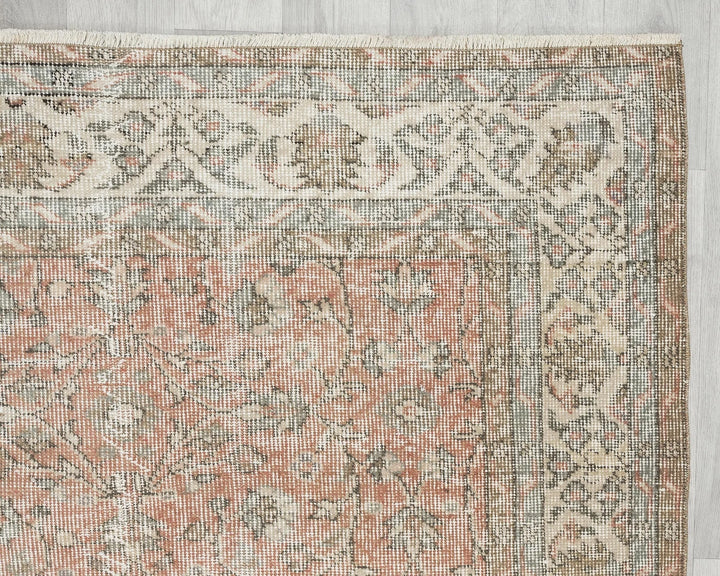 Multicolor Turkish Oushak Rug 6'9" x 9'8" Hand-Knotted | No. VR97023