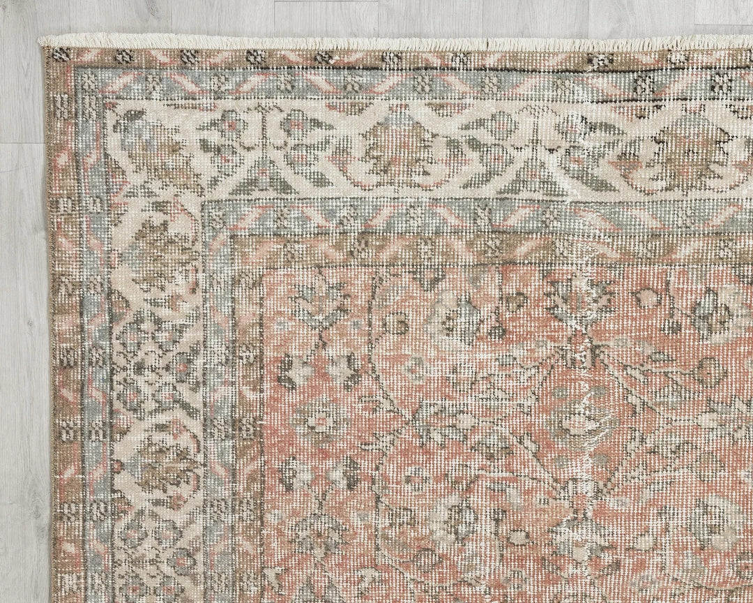 Multicolor Turkish Oushak Rug 6'9" x 9'8" Hand-Knotted | No. VR97023
