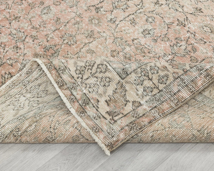 Multicolor Turkish Oushak Rug 6'9" x 9'8" Hand-Knotted | No. VR97023