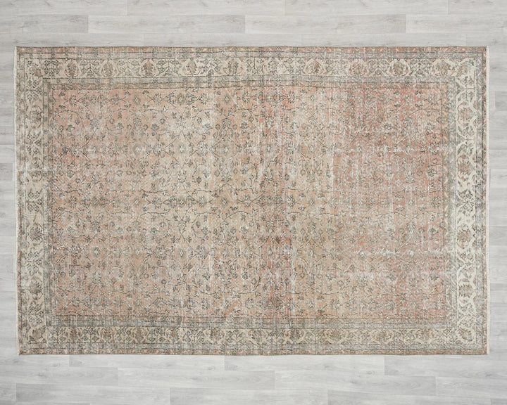 Multicolor Turkish Oushak Rug 6'9" x 9'8" Hand-Knotted | No. VR97023
