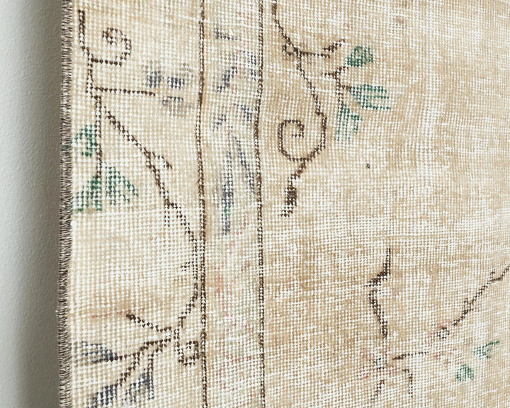 Beige Turkish Oushak Rug 6' x 8' 6" Hand-Knotted | No. VR97045
