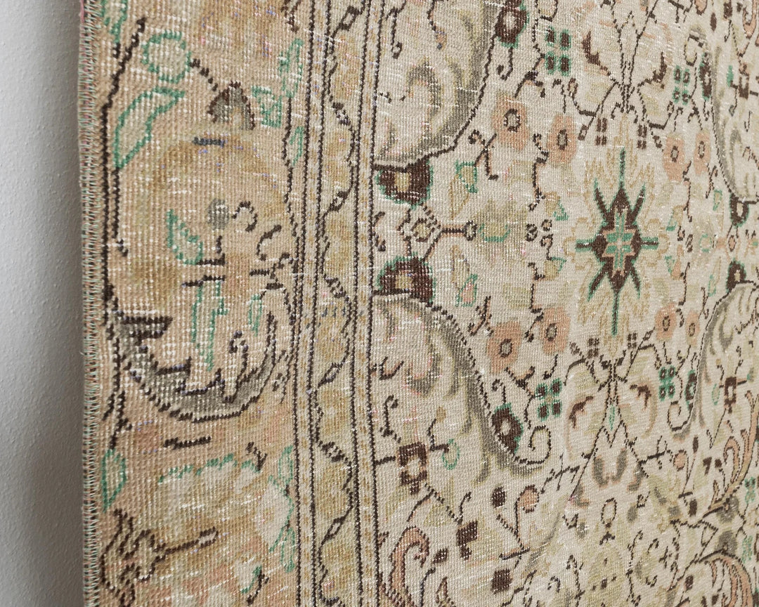 Multicolor Turkish Oushak Rug 5'10" x 8'10" Hand-Knotted | No. VR97139