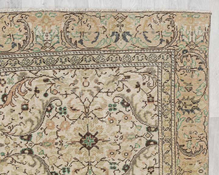 Multicolor Turkish Oushak Rug 5'10" x 8'10" Hand-Knotted | No. VR97139
