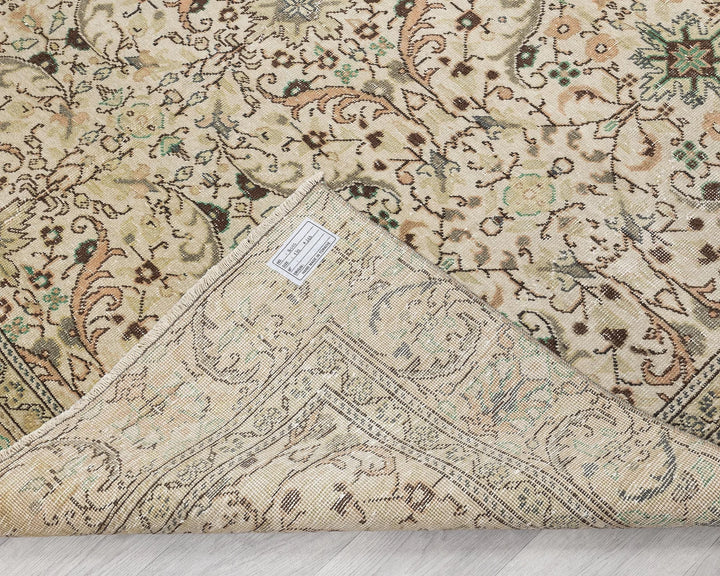 Multicolor Turkish Oushak Rug 5'10" x 8'10" Hand-Knotted | No. VR97139