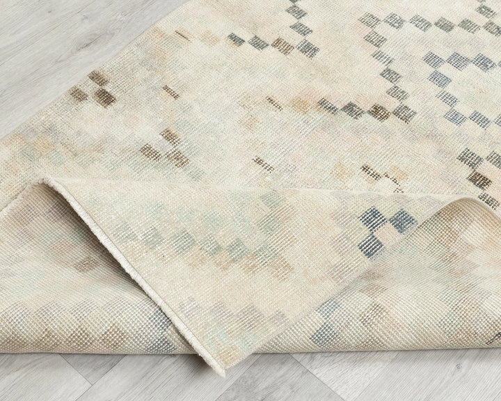 Beige Turkish Oushak Rug 2'8" x 5'8" Hand-Knotted | No. VR97293