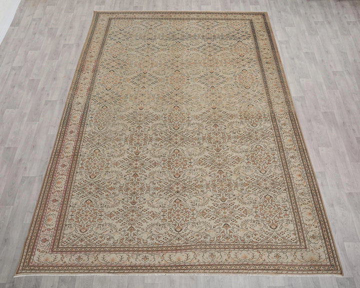 Multicolor Turkish Oushak Rug 7' 9" x 11' 1" Hand-Knotted | No. VR97332