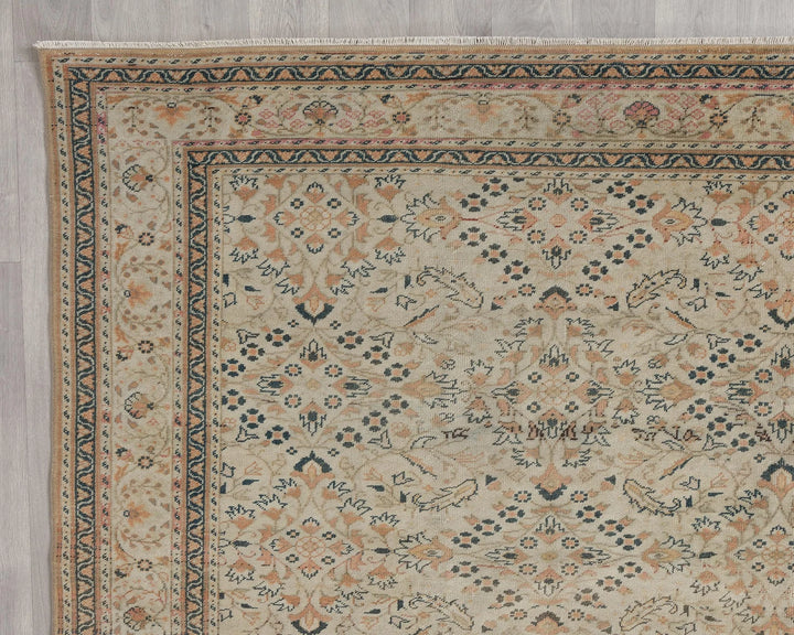 Multicolor Turkish Oushak Rug 7' 9" x 11' 1" Hand-Knotted | No. VR97332
