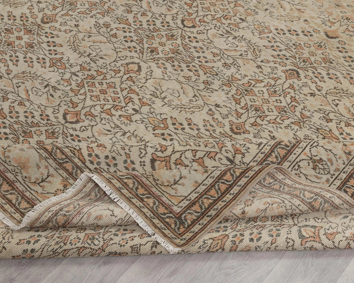 Multicolor Turkish Oushak Rug 7' 9" x 11' 1" Hand-Knotted | No. VR97332