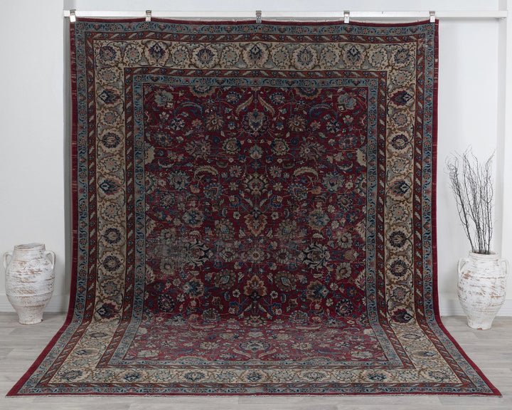 Multicolor Turkish Oushak Rug 8' 4" x 10' 8" Hand-Knotted | No. VR97436