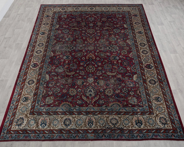 Multicolor Turkish Oushak Rug 8' 4" x 10' 8" Hand-Knotted | No. VR97436