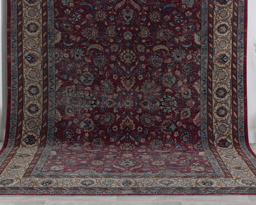 Multicolor Turkish Oushak Rug 8' 4" x 10' 8" Hand-Knotted | No. VR97436