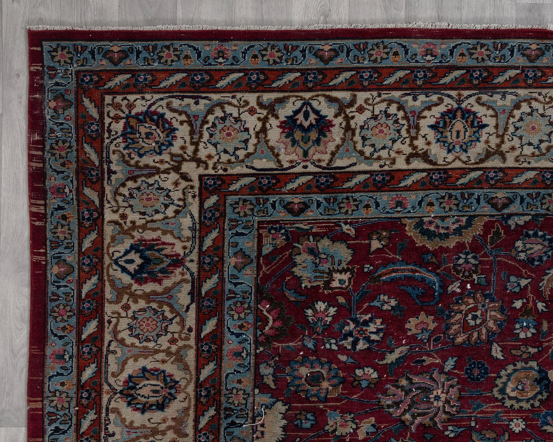 Multicolor Turkish Oushak Rug 8' 4" x 10' 8" Hand-Knotted | No. VR97436