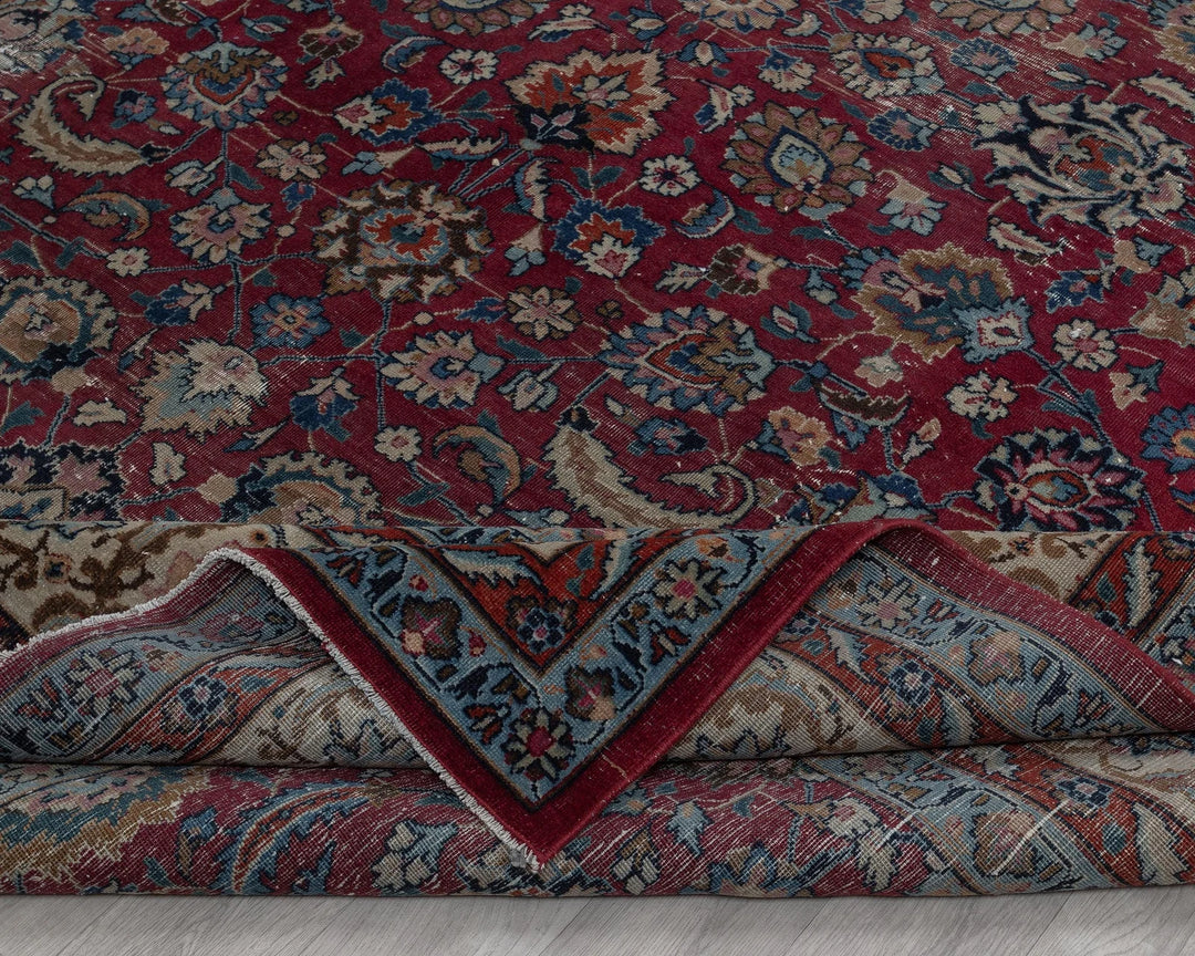 Multicolor Turkish Oushak Rug 8' 4" x 10' 8" Hand-Knotted | No. VR97436