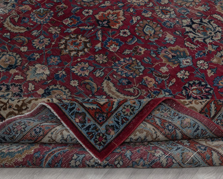 Multicolor Turkish Oushak Rug 8' 4" x 10' 8" Hand-Knotted | No. VR97436