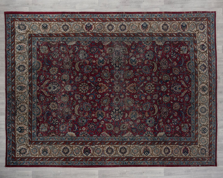 Multicolor Turkish Oushak Rug 8' 4" x 10' 8" Hand-Knotted | No. VR97436