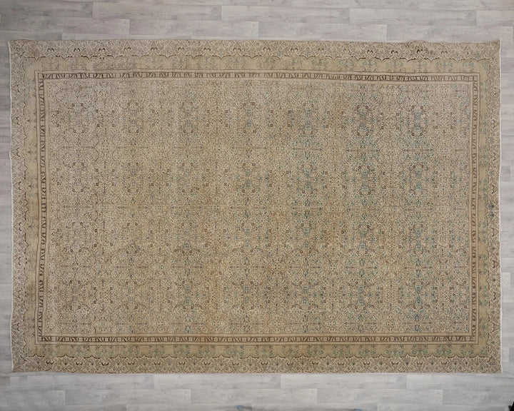 Multicolor Turkish Oushak Rug 8'11" x 12'4" Hand-Knotted | No. VR97582