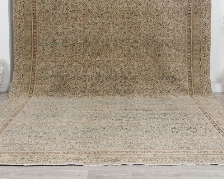 Multicolor Turkish Oushak Rug 8'11" x 12'4" Hand-Knotted | No. VR97582