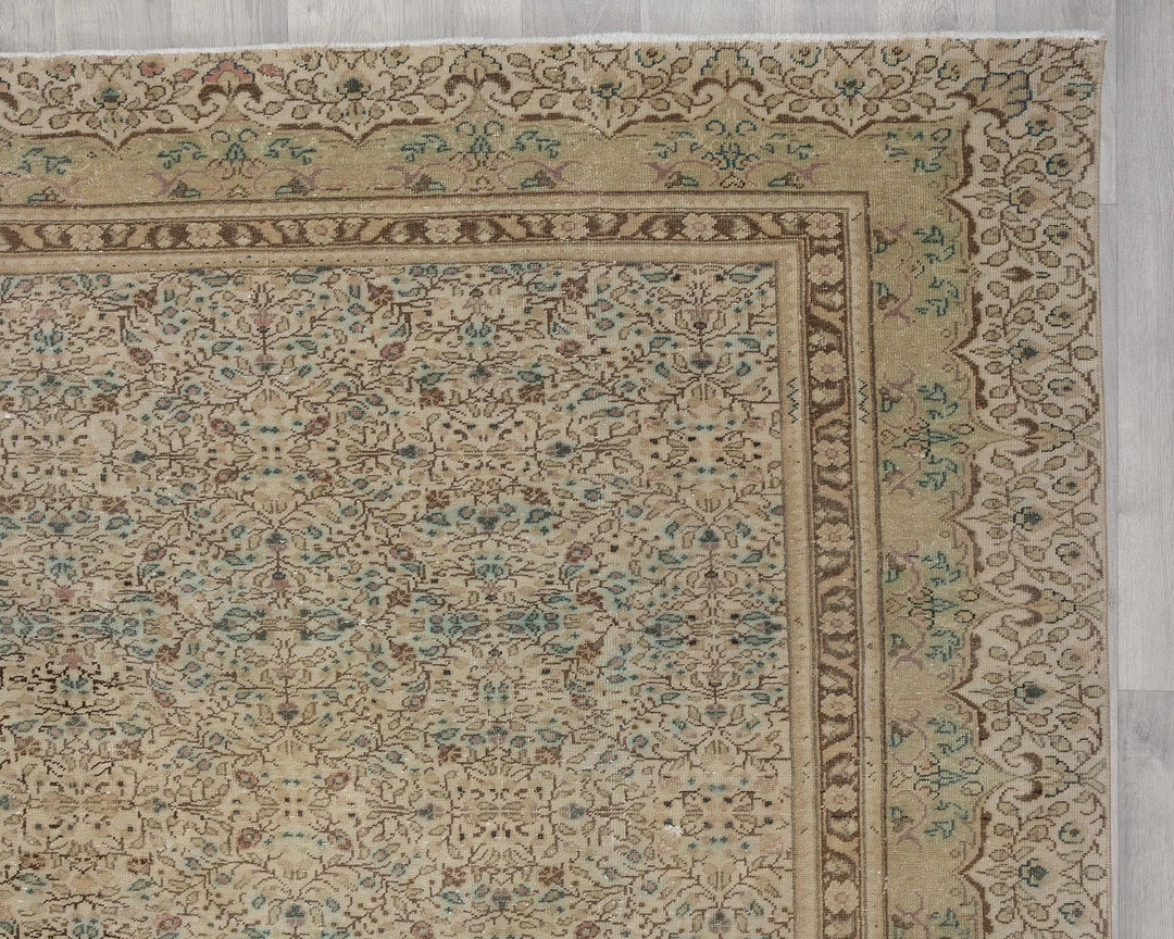 Multicolor Turkish Oushak Rug 8'11" x 12'4" Hand-Knotted | No. VR97582