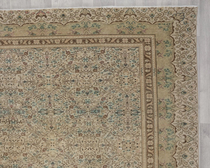 Multicolor Turkish Oushak Rug 8'11" x 12'4" Hand-Knotted | No. VR97582