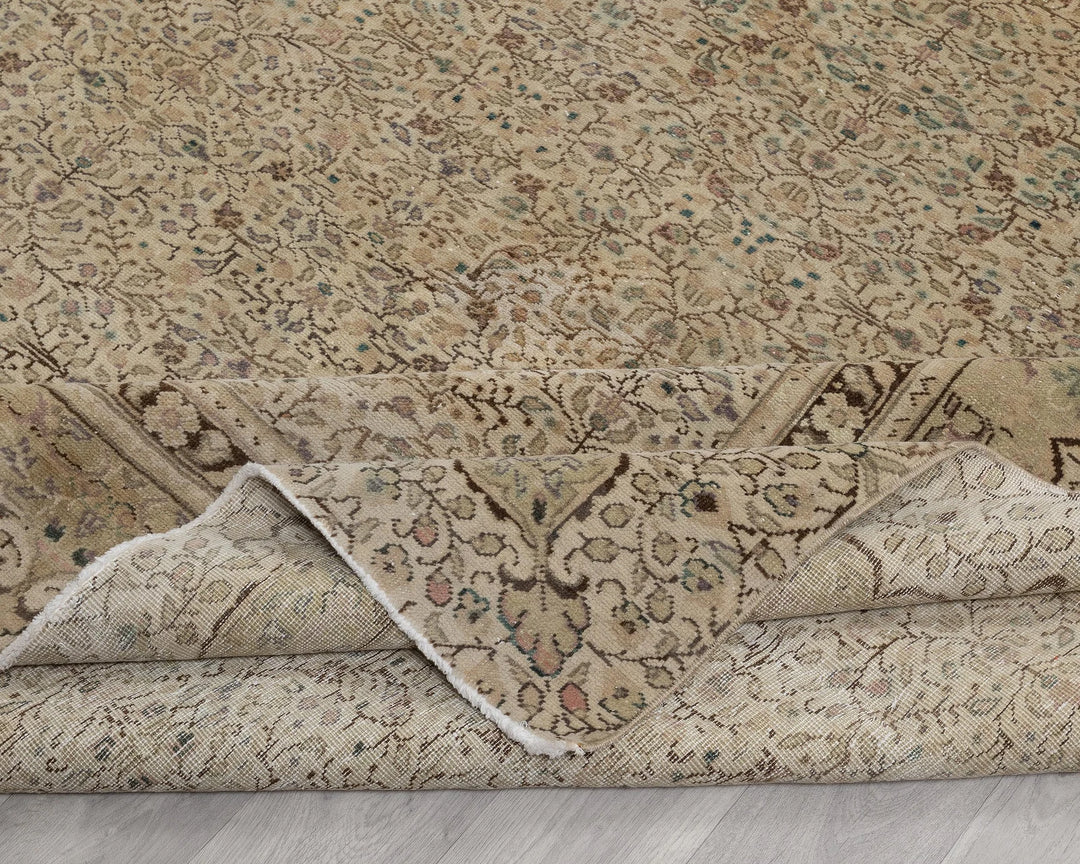 Multicolor Turkish Oushak Rug 8'11" x 12'4" Hand-Knotted | No. VR97582