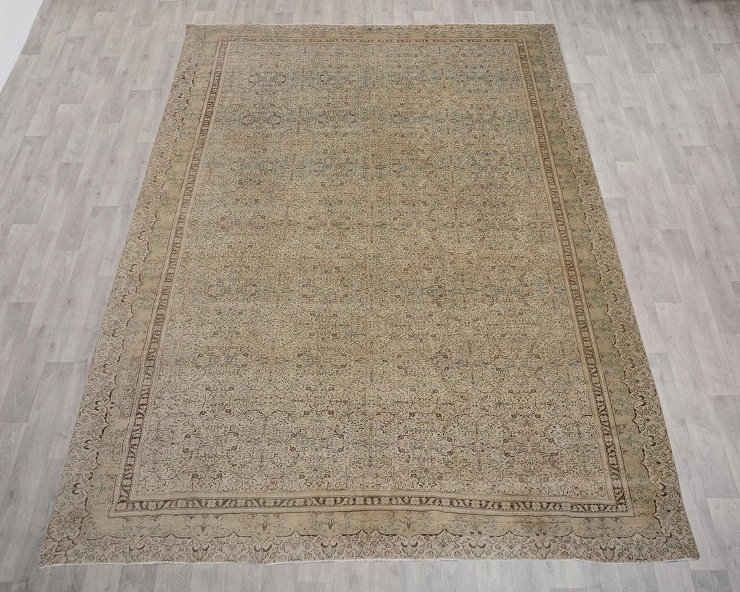 Multicolor Turkish Oushak Rug 8'11" x 12'4" Hand-Knotted | No. VR97582
