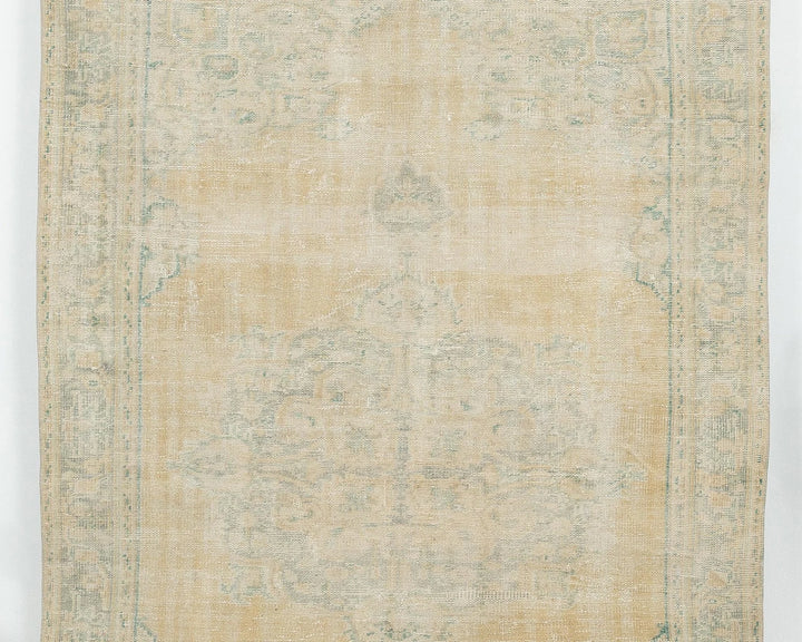 Multicolor Turkish Oushak Rug 5' 8" x 8' 7" Hand-Knotted | No. VR97604