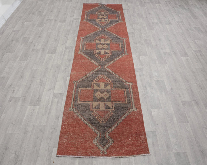 Multicolor Turkish Oushak Rug 2'9" x 11'6" Hand-Knotted | No. VR97700