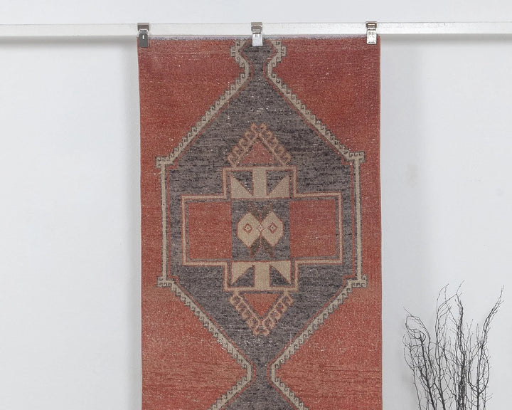 Multicolor Turkish Oushak Rug 2'9" x 11'6" Hand-Knotted | No. VR97700