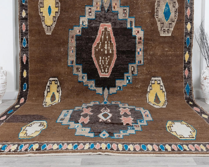 Multicolor Turkish Oushak Rug 9'2" x 12'4" Hand-Knotted | No. VR97714